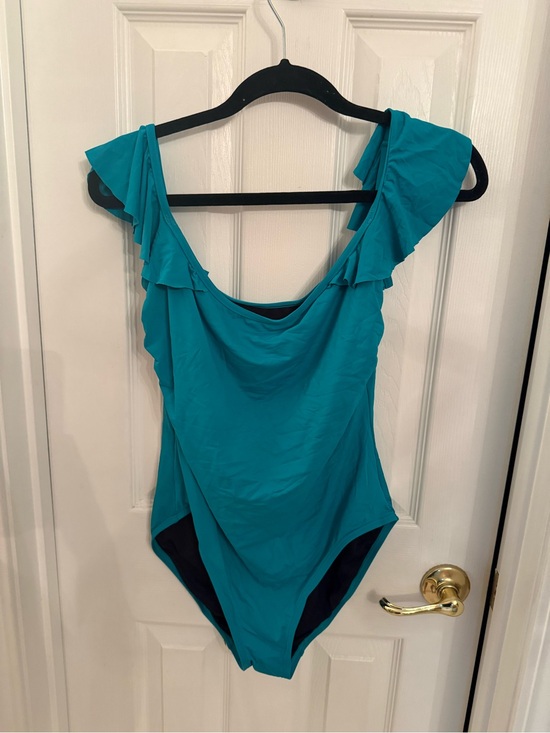 Vince Camuto Other - Teal Ruffle One-Piece Swimsuit